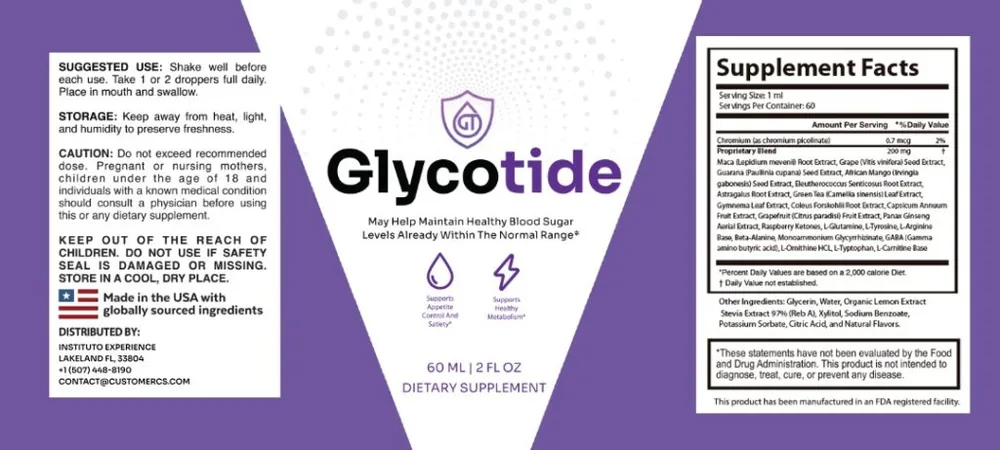 Glycotide Formula Label